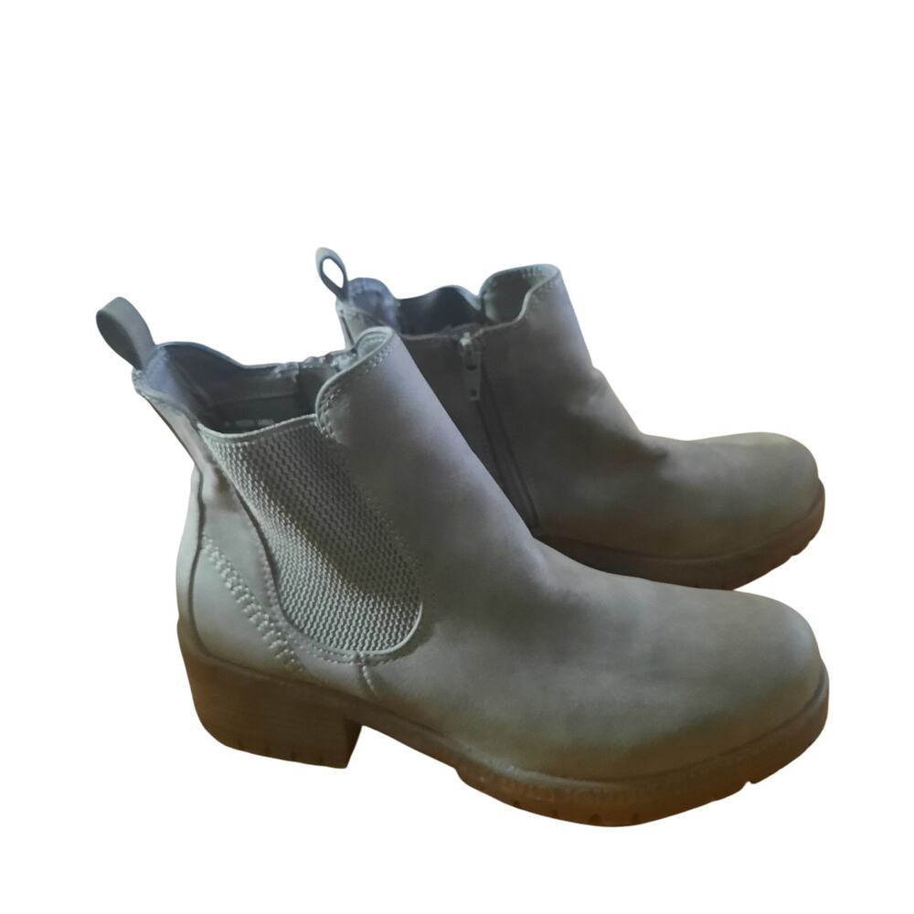 Maurices Anna Side Gore Womens Gray Side Zip Ankle Booties Size 8M